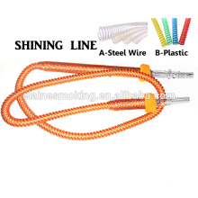 2018 Shining Leather Hookah Shisha Hose With Long Handle